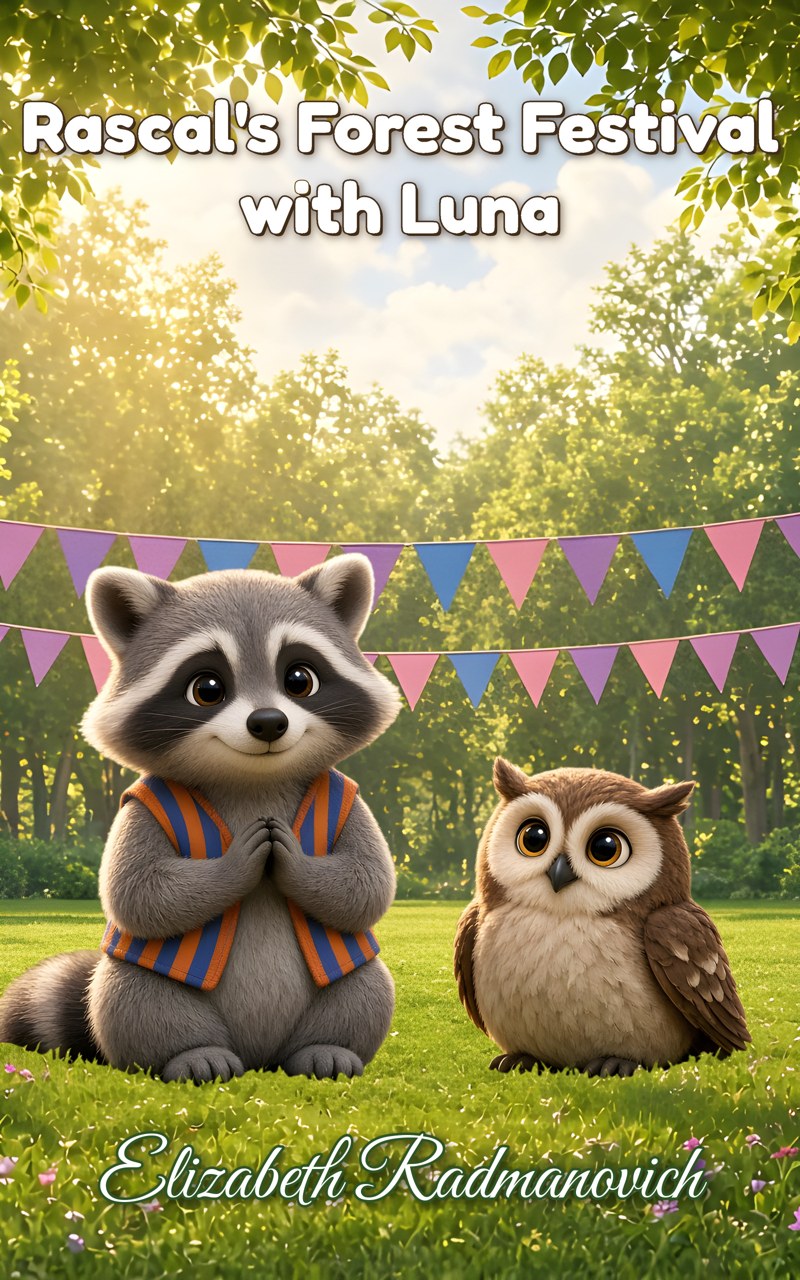 Book cover of Rascal's Forest Festival with Luna by Elizabeth Radmanovich